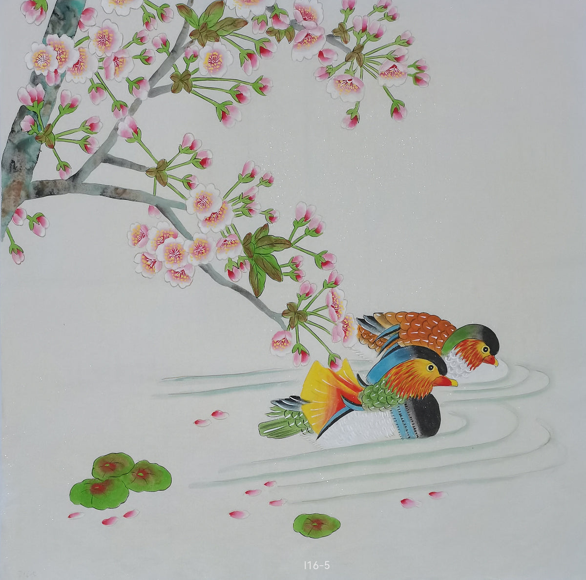 Chinese painting-Chinese birds. Birds and flowers. Living room or study decoration