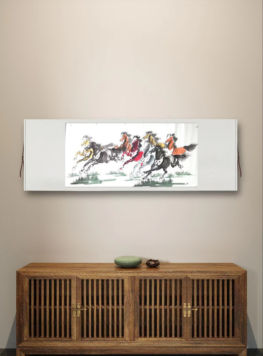 Chinese Painting-Horse  eight colorful horses