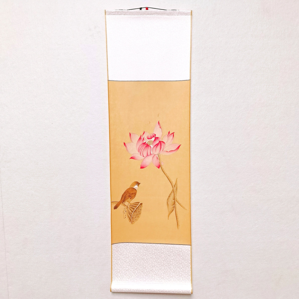 Chinese painting-Lotus and Bird Small scroll