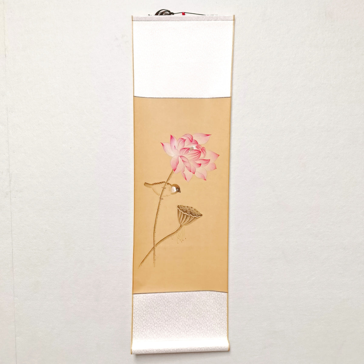 Chinese painting-Lotus and Bird Small scroll
