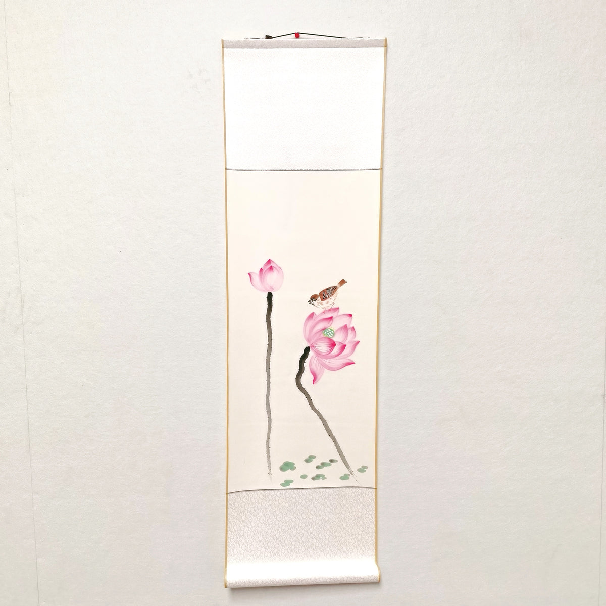 Chinese painting-Lotus and Bird Small scroll