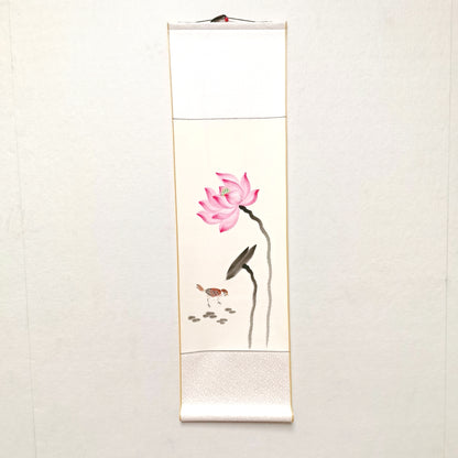 Chinese painting-Lotus and Bird Small scroll