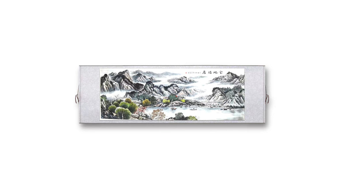 Chinese painting-decoration pictures of golden pheasant and four gentlemen plants