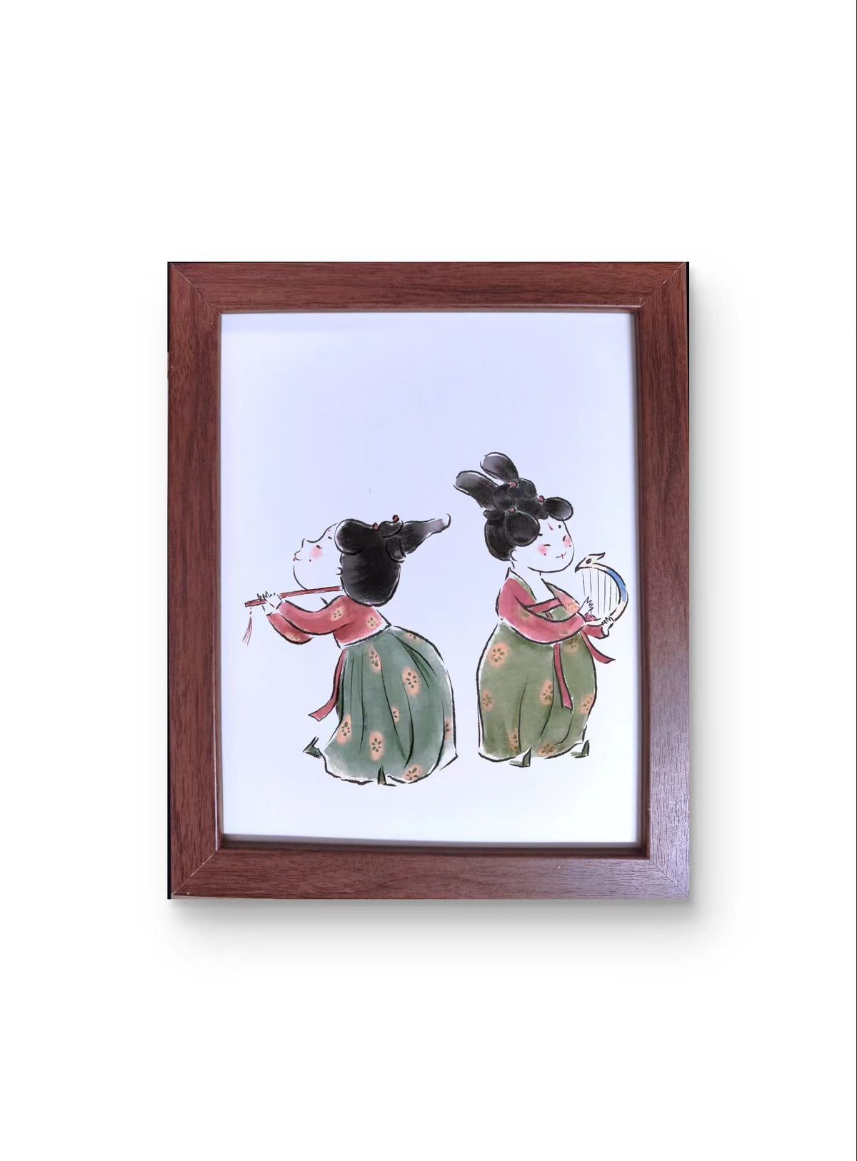 Chinese Painting Table Decoration in the Frame