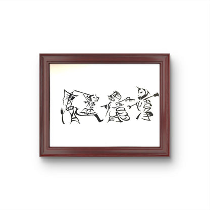 Chinese Painting Table Decoration in the Frame