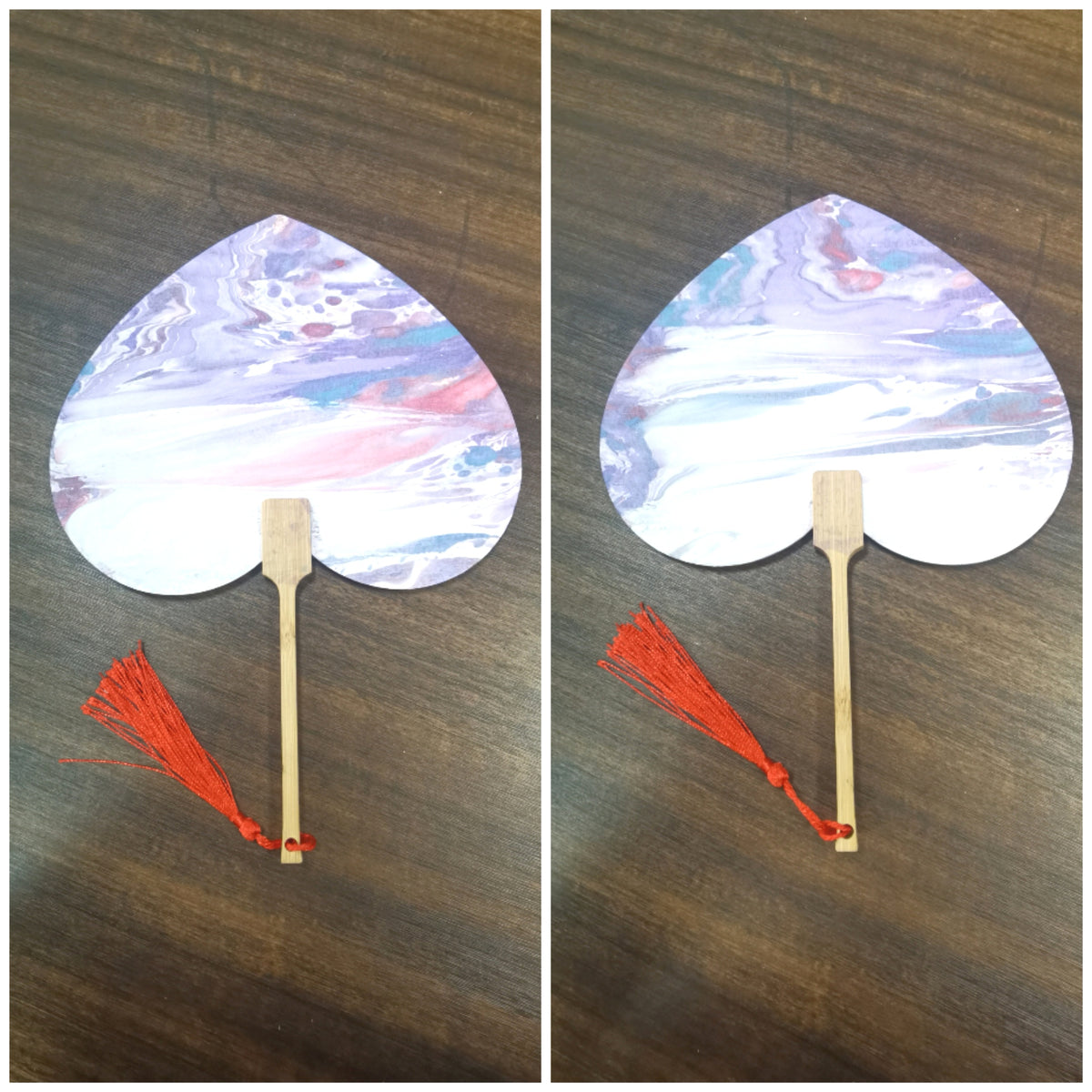 Paint fan-with nature paint and water