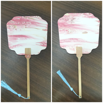 Paint fan-with nature paint and water