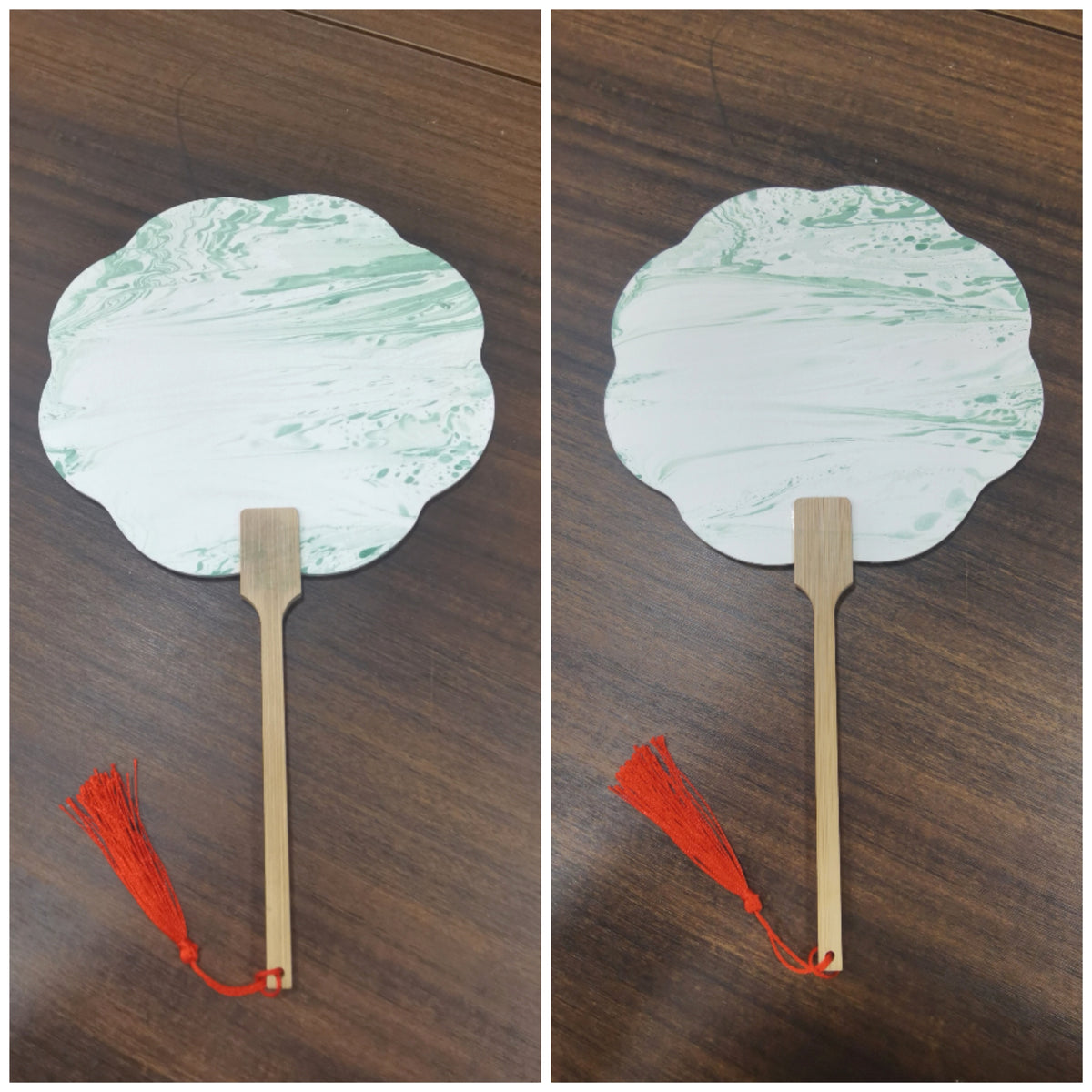 Paint fan-with nature paint and water