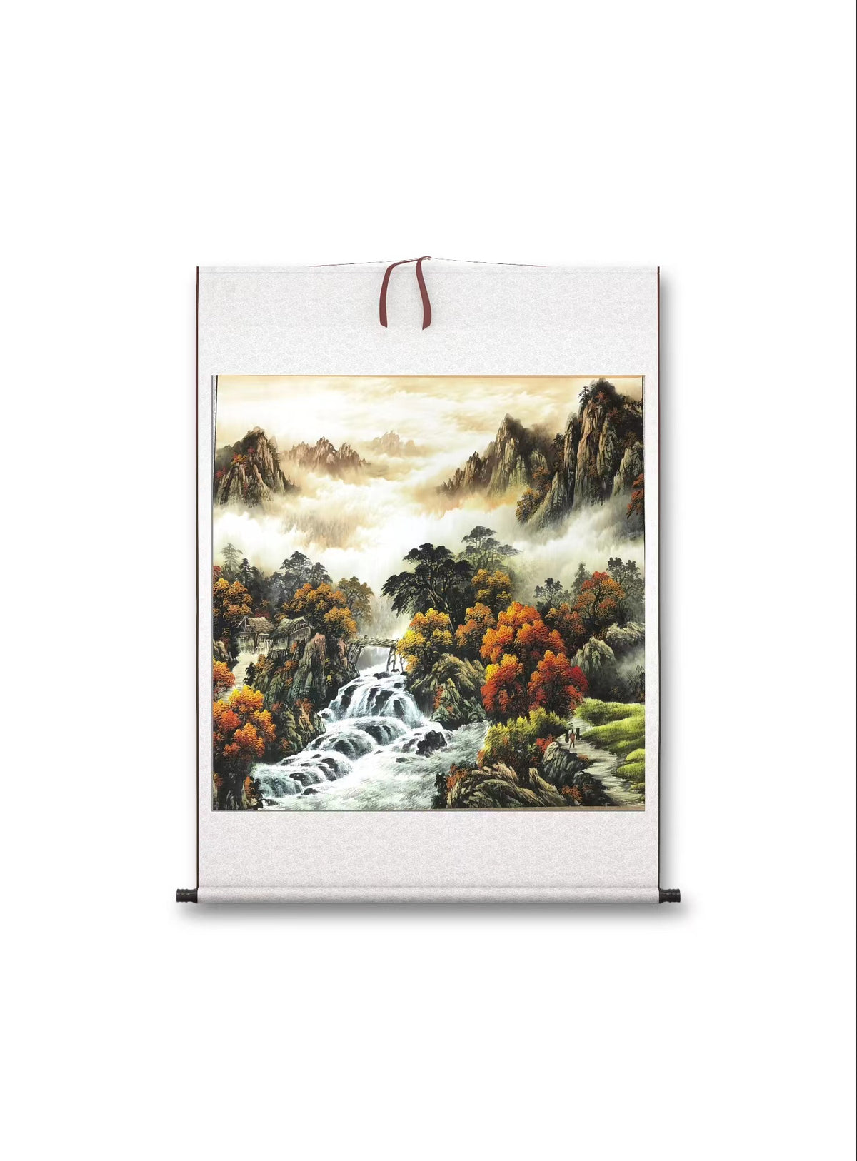 Chinese painting-decoration pictures of golden pheasant and four gentlemen plants