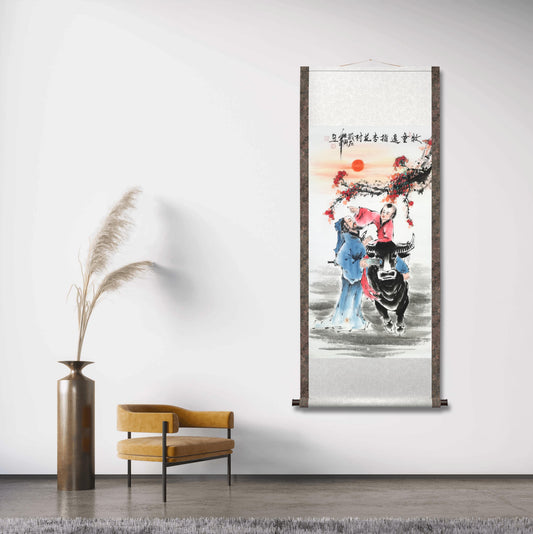 Chinese painting-figure.  Study decoration, lobby decoration