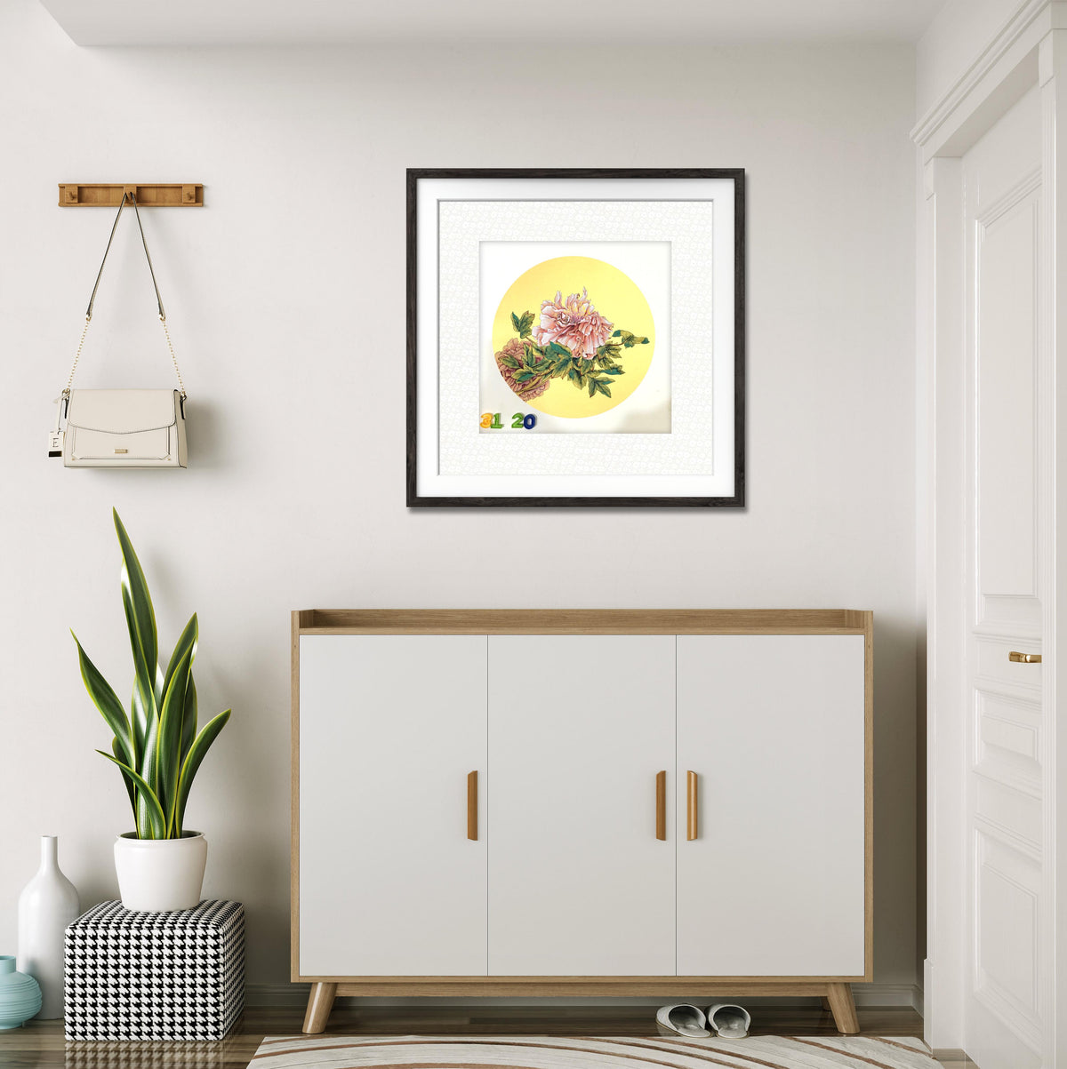Chinese realistic painting-detailed painting.  Lotus.   Painted on hard paper jam