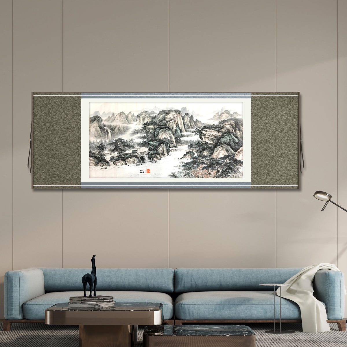 Chinese painting-landscape livingroom/ officeroom decoration