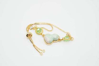 Song Brocade Clover Bracelet Handmade Heritage Jewelry