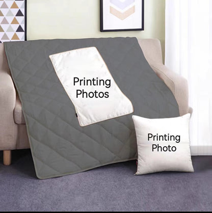 Cushion with Blanket inside, with quilt inside