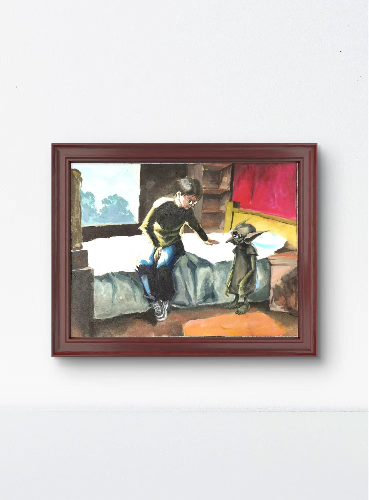 Chinese Painting Table Decoration in the Frame