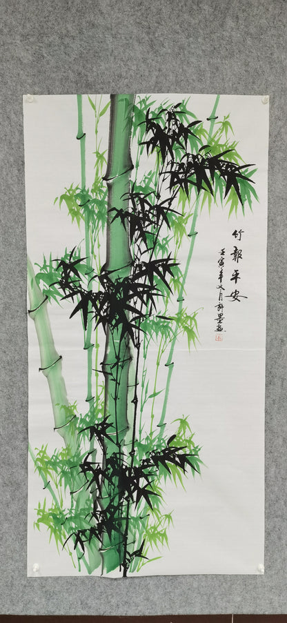 Chinese painting——bamboo  Lobby decoration, Livingroom decoration, Represents modest