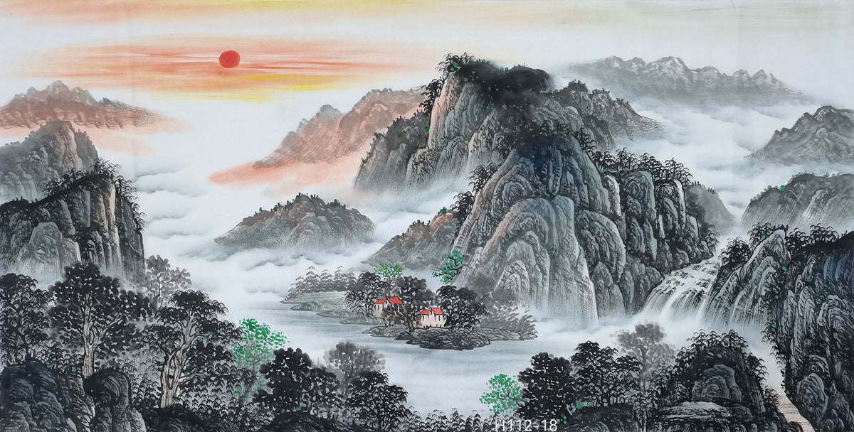 Chinese painting-landscape livingroom/ officeroom decoration