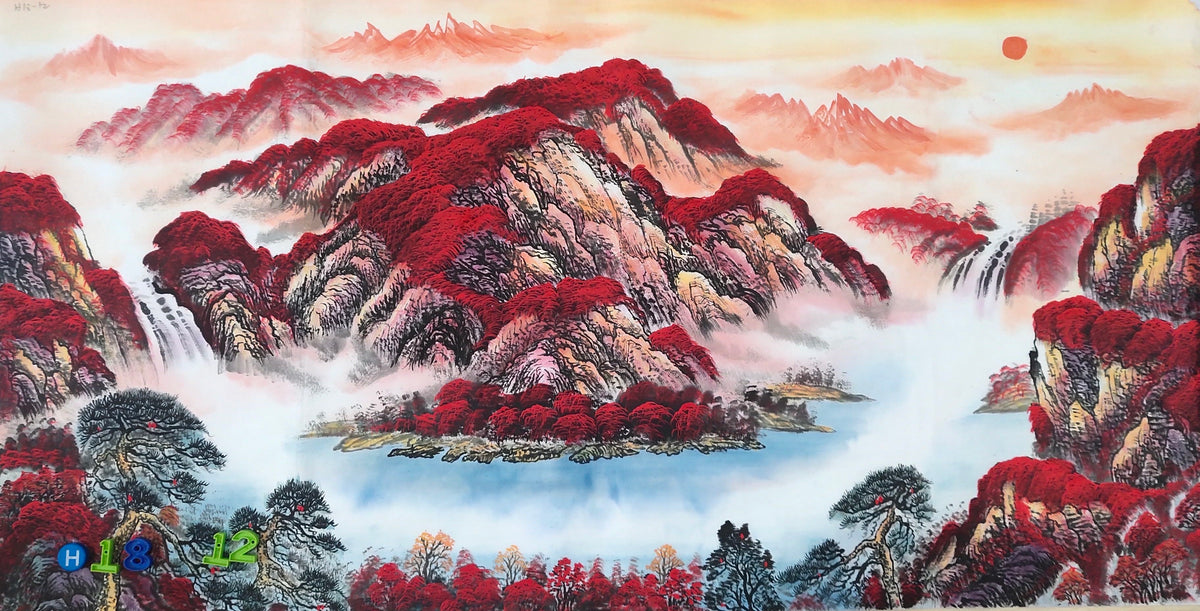 Chinese painting-landscape livingroom/ office room decoration