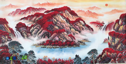 Chinese painting-landscape livingroom/ office room decoration