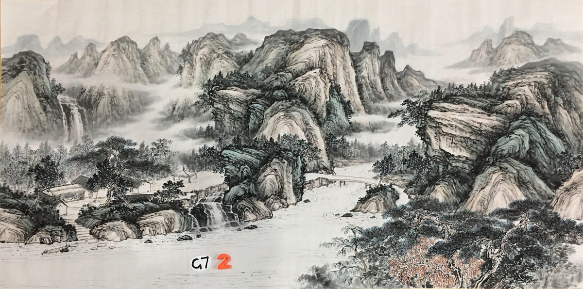 Chinese painting-landscape livingroom/ officeroom decoration
