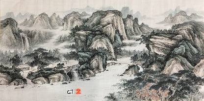 Chinese painting-landscape livingroom/ officeroom decoration