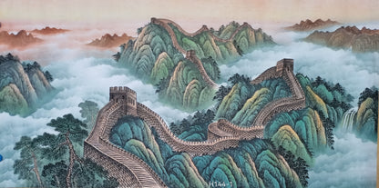 Chinese painting-landscape livingroom/ officeroom decoration The Great wall