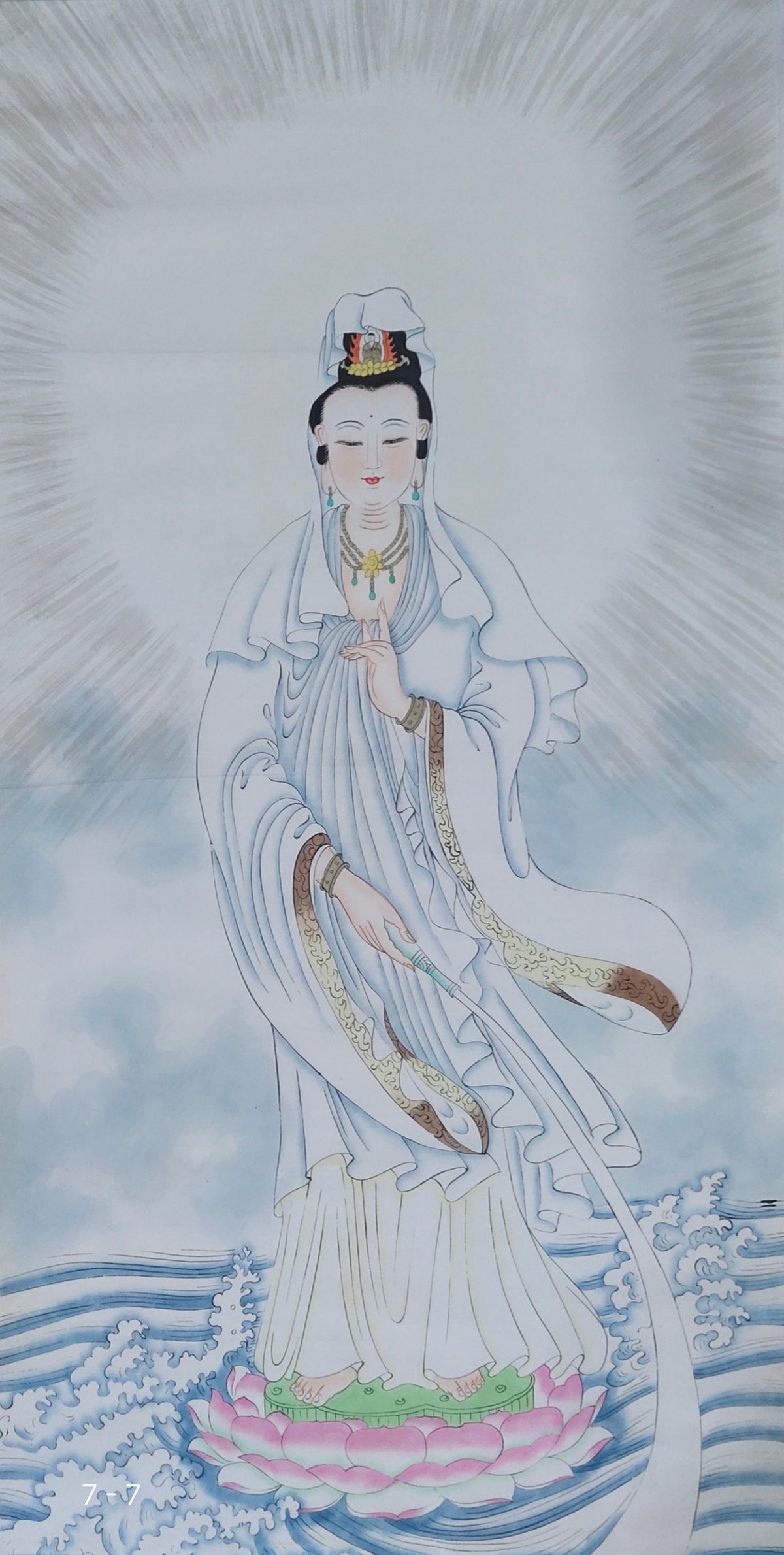 Chinese Painting-  Guanyin,Buddha.  Buddhism decoration