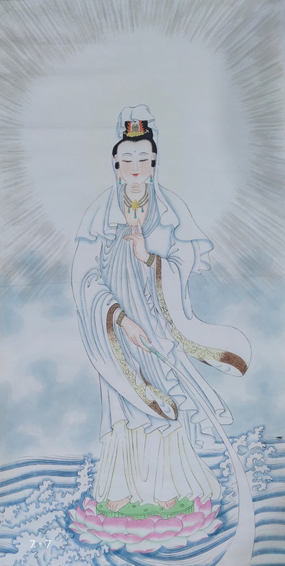 Chinese Painting-  Guanyin,Buddha.  Buddhism decoration