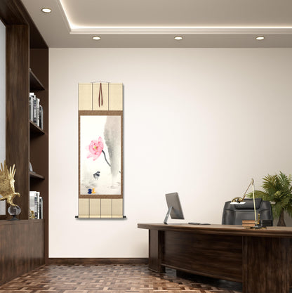 Chinese realistic painting-detailed painting.  Lotus and birds.